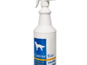 A Canine Eco Spray in White With Blue Label